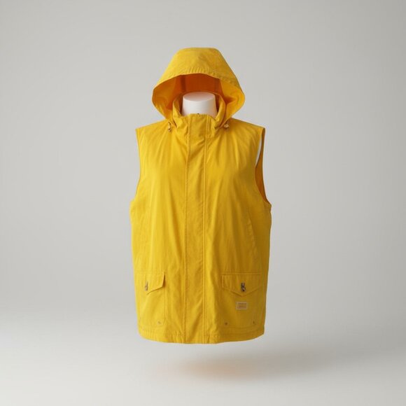 L.R.L. Ralph Lauren Yellow Hooded Utility Vest – Size 1X - Picture 1 of 10